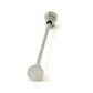 逆-円すい-型-銀-カラーバー-ピン-シャツ-襟止め