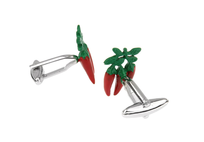 獅子唐-赤-ｘ-緑-カフスボタン-赤系-レッド-男女-カフリングス-営業マン-おしゃれ-かわいい-結婚式-カジュアル-シンプル-ユニーク-スーツ-人気-プレゼント-ギフト-入園式-入学式-成人式