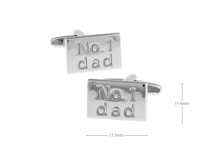 最高-パパ-銀色-カフスボタン-銀色系-男女-カフリングス-営業マン-おしゃれ-かわいい-結婚式-カジュアル-シンプル-スーツ-人気-プレゼント-父の日-ギフト-入園式-入学式-成人式