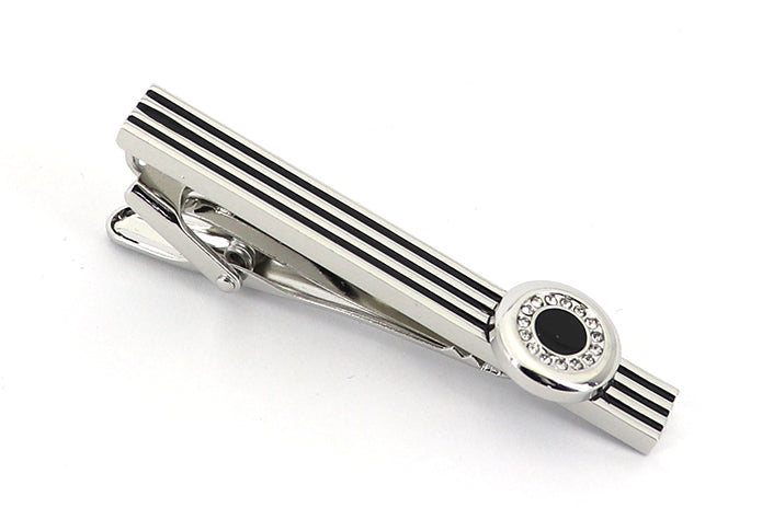 サークル-きらきら-タイピン-黒色-正装-スーツ-ネクタイ-シンプル-パーティ-社用-おしゃれ-人気-ランキング