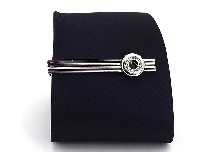 サークル-きらきら-タイピン-黒色-正装-スーツ-ネクタイ-シンプル-パーティ-社用-おしゃれ-人気-ランキング