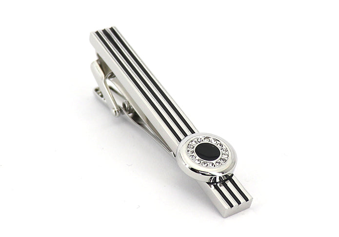 サークル-きらきら-タイピン-黒色-正装-スーツ-ネクタイ-シンプル-パーティ-社用-おしゃれ-人気-ランキング