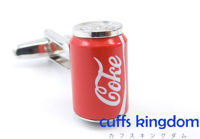 炭酸飲料-缶ジュース-赤色-カフスボタン-赤系-レッド-男女-カフリングス-営業マン-おしゃれ-かわいい-結婚式-カジュアル-ユニーク-スーツ-人気-プレゼント-ギフト-入園式-入学式-成人式