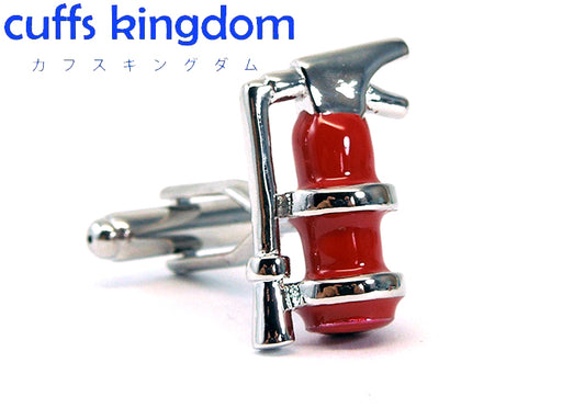 消火器-ユニーク-赤色-カフスボタン-赤色系-男女-カフリングス-営業マン-おしゃれ-かわいい-おもしろ-スーツ-人気-プレゼント-ギフト-入学式-成人式