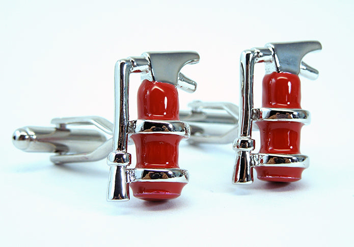 消火器-ユニーク-赤色-カフスボタン-赤色系-男女-カフリングス-営業マン-おしゃれ-かわいい-おもしろ-スーツ-人気-プレゼント-ギフト-入学式-成人式