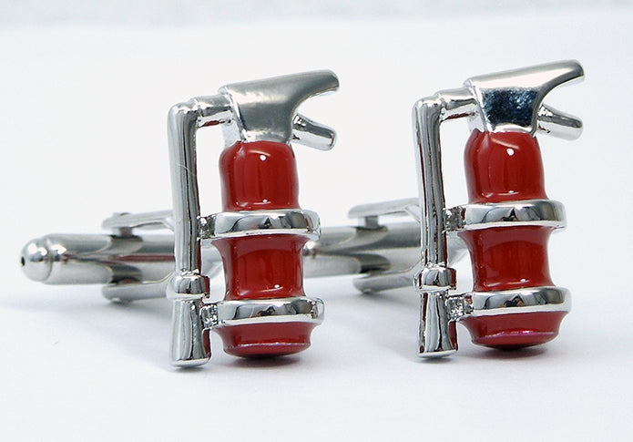 消火器-ユニーク-赤色-カフスボタン-赤色系-男女-カフリングス-営業マン-おしゃれ-かわいい-おもしろ-スーツ-人気-プレゼント-ギフト-入学式-成人式