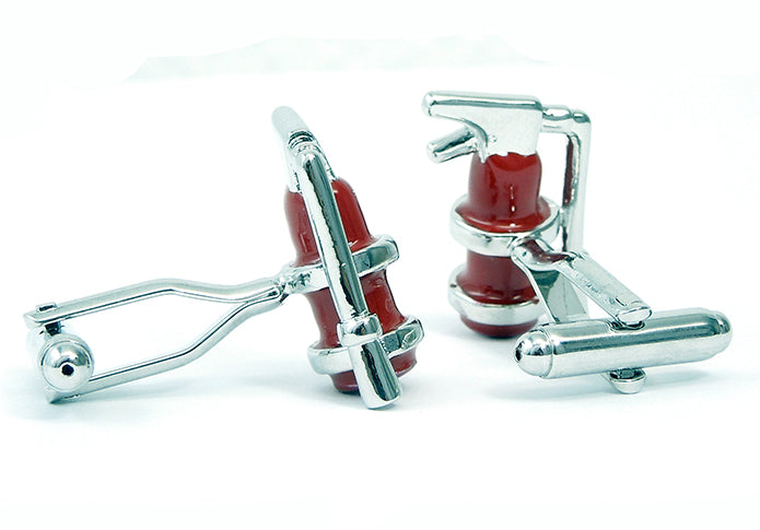 消火器-ユニーク-赤色-カフスボタン-赤色系-男女-カフリングス-営業マン-おしゃれ-かわいい-おもしろ-スーツ-人気-プレゼント-ギフト-入学式-成人式