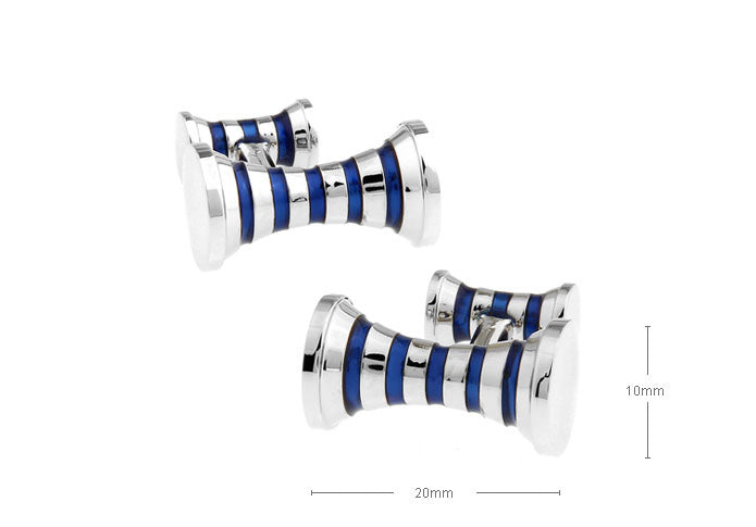 留め具も同デザイン-青色-カフスボタン-ブルー-男女-カフリングス-営業マン-おしゃれ-かわいい-結婚式-カジュアル-シンプル-スーツ-人気-プレゼント-ギフト-入園式-入学式-成人式