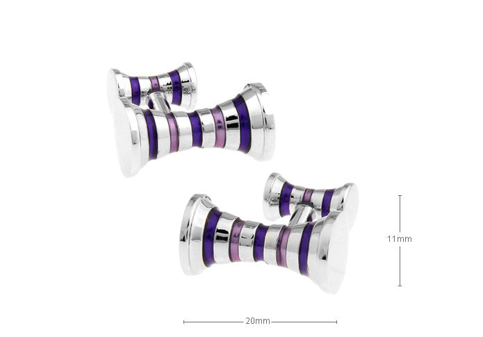 留め具も同デザイン-紫色-カフスボタン-パープル-男女-カフリングス-営業マン-おしゃれ-かわいい-結婚式-カジュアル-シンプル-スーツ-人気-プレゼント-ギフト-入園式-入学式-成人式