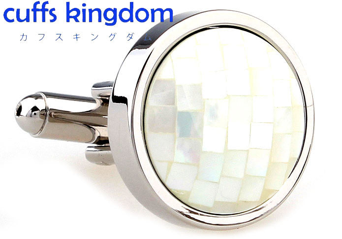 立体球-ホワイト-シェル-白-色-カフスボタン-ホワイト-シエル-おしゃれ-男女-カフリングス-エレガント-シンプル-人気-プレゼント-ギフト-入園式-入学式-成人式-カフス専門店