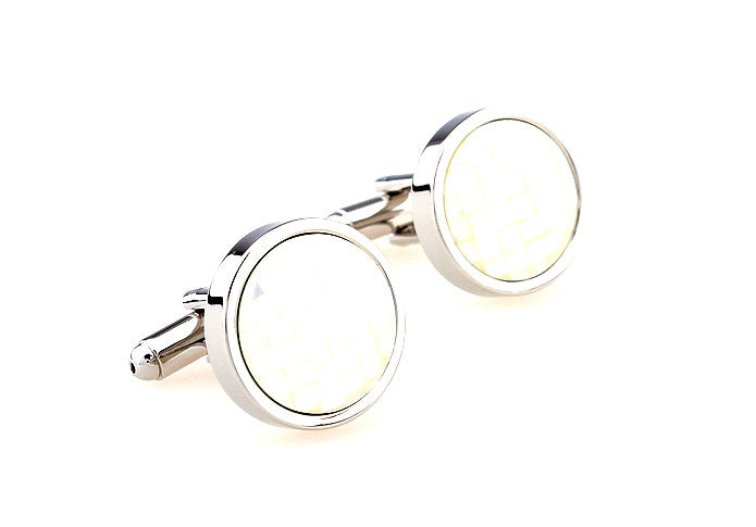 立体球-ホワイト-シェル-白-色-カフスボタン-ホワイト-シエル-おしゃれ-男女-カフリングス-エレガント-シンプル-人気-プレゼント-ギフト-入園式-入学式-成人式-カフス専門店