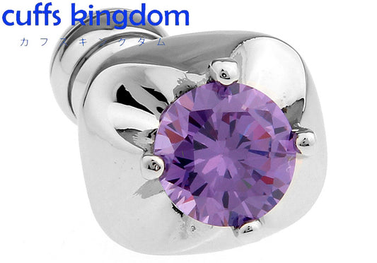 美しい-流線形-デザイン-ムラサキ-系-カフスボタン-パープル-ジュエル-男女-カフリングス-おしゃれ-スーツ-人気-プレゼント-ギフト-結婚式-入学式-成人式-カフス専門店
