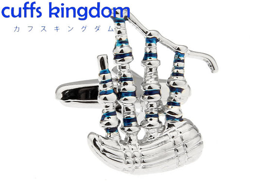 スコットランド-楽器-バグ-パイプ-銀色-シルバー-趣味-楽器-男女-カフリングス-プレゼント-おしゃれ-結婚式-カフス専門店
