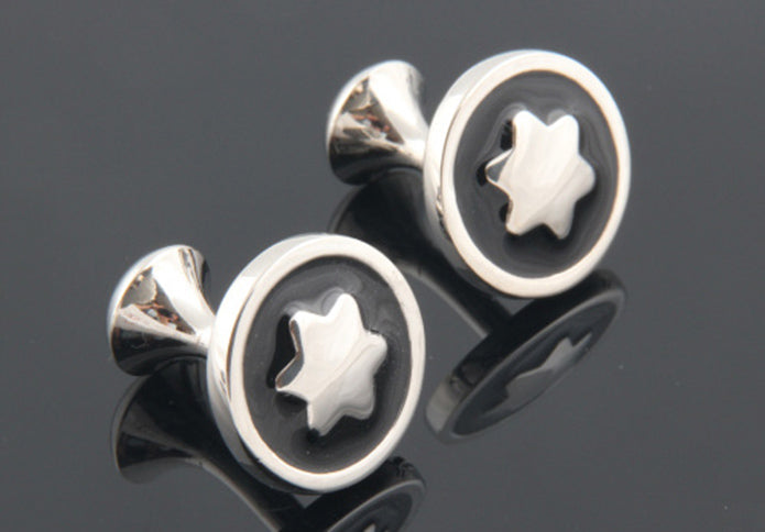 洗練された-シンプルデザイン-黒色-カフスボタン-ブラック-男女-カフリングス-スーツ-人気-プレゼント-おしゃれ-営業マン-ギフト-カフス専門店