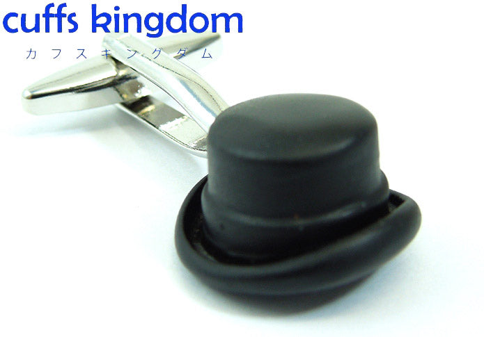 紳士-ハット-黒色-カフスボタン-ブラック-男女-カフリングス-スーツ-人気-プレゼント-おしゃれ-かわいい-おもしろ-ギフト-カフス専門店