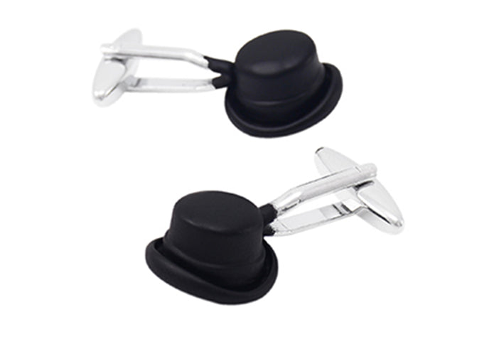 紳士-ハット-黒色-カフスボタン-ブラック-男女-カフリングス-スーツ-人気-プレゼント-おしゃれ-かわいい-おもしろ-ギフト-カフス専門店
