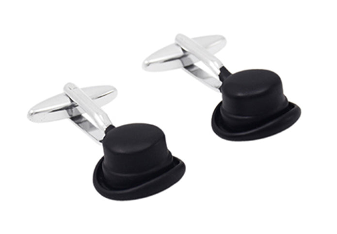 紳士-ハット-黒色-カフスボタン-ブラック-男女-カフリングス-スーツ-人気-プレゼント-おしゃれ-かわいい-おもしろ-ギフト-カフス専門店