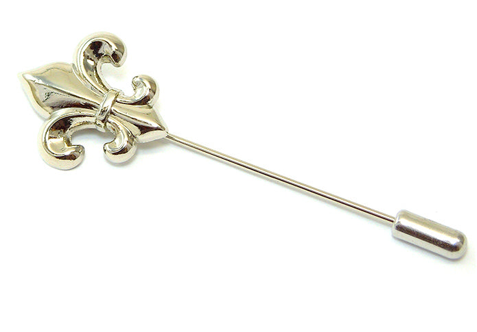 百合-の-スーツ-アクセ-銀色-ラペルピン-おしゃれ-かわいい-プレゼント-高級感-メンズ-お礼-ギフト-アクセサリ