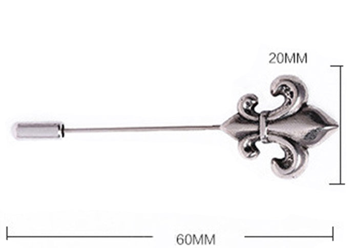 百合-の-スーツ-アクセ-銀色-ラペルピン-おしゃれ-かわいい-プレゼント-高級感-メンズ-お礼-ギフト-アクセサリ