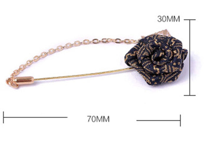 薔薇-モチーフ-きらきら-スーツアクセ-金色-ラペルピン-おしゃれ-かわいい-プレゼント-高級感-メンズ-お礼-ギフト-アクセサリ