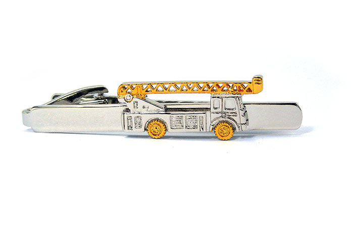 ハシゴ-消防車-タイピン-銀-金-おしゃれ-かわいい-プレゼント-高級感-メンズ-お礼-ギフト-アクセサリ