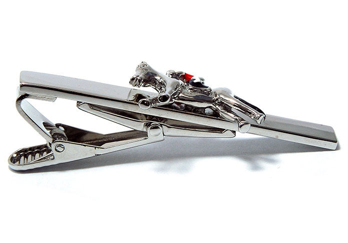 競走馬-ジョッキー-タイピン-銀-おしゃれ-かわいい-プレゼント-高級感-メンズ-お礼-ギフト-アクセサリ