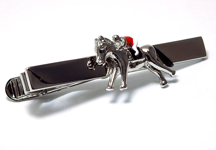 競走馬-ジョッキー-タイピン-銀-おしゃれ-かわいい-プレゼント-高級感-メンズ-お礼-ギフト-アクセサリ
