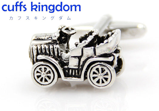 クラシック-自動車-銀-黒色-カフスボタン-シルバー-男女-カフリングス-営業マン-おしゃれ-かわいい-ユニーク-スーツ-人気-プレゼント-ギフト-カフス専門店