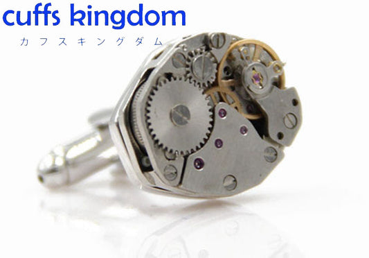 精密-機械-構造-銀色-カフスボタン-シルバー-男女-カフリングス-スーツ-人気-プレゼント-ギフト-趣味-おしゃれ-カフス専門店