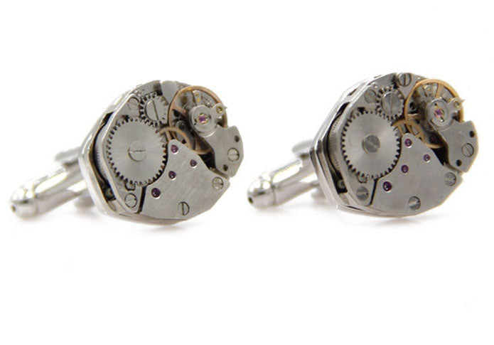 精密-機械-構造-銀色-カフスボタン-シルバー-男女-カフリングス-スーツ-人気-プレゼント-ギフト-趣味-おしゃれ-カフス専門店