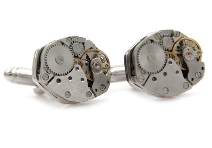 精密-機械-構造-銀色-カフスボタン-シルバー-男女-カフリングス-スーツ-人気-プレゼント-ギフト-趣味-おしゃれ-カフス専門店