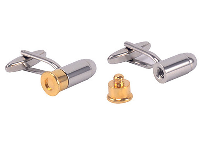 薬莢-銃弾-カフス-色-金-銀-カフスボタン-シルバー-おしゃれ-男女-カフリングス-スーツ-プレゼント-営業マン-大人気-結婚式-カフス専門店