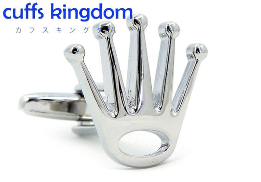 クラウン-モチーフ-カフス-色-銀-カフスボタン-シルバー-営業マン-おしゃれ-男女-カフリングス-スーツ-プレゼント-大人気-成人式-カフス専門店