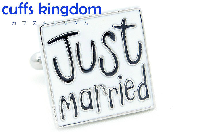 結婚-しました-結婚式-ピッタリカフス-色-白-カフスボタン-ホワイト-おしゃれ-男女-カフリングス-メッセージ-プレゼント-大人気-成人式-結婚式-カフス専門店