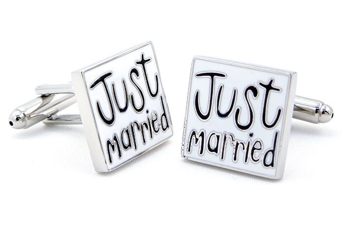 結婚-しました-結婚式-ピッタリカフス-色-白-カフスボタン-ホワイト-おしゃれ-男女-カフリングス-メッセージ-プレゼント-大人気-成人式-結婚式-カフス専門店