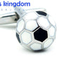 サッカー-ボールカフス-色-黒-銀-カフスボタン-スポーツ-趣味-おしゃれ-男女-カフリングス-プレゼント-大人気-成人式-卒業式-結婚式-カフス専門店