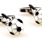 サッカー-ボールカフス-色-黒-銀-カフスボタン-スポーツ-趣味-おしゃれ-男女-カフリングス-プレゼント-大人気-成人式-卒業式-結婚式-カフス専門店