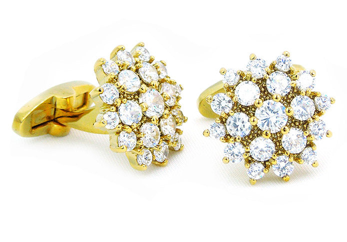 超-豪華-究極-きらきら-カフス-色-金-カフスボタン-ゴールド-ジュエル系-おしゃれ-男女-カフリングス-かわいい-シェル-プレゼント-大人気-成人式-卒業式-結婚式-カフス専門店