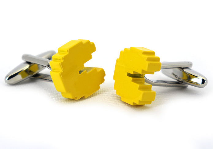 パクパク-カフリングス-色-黄-色-カフスボタン-おもしろ系-イエロー-営業マン-男女-カフリングス-おしゃれ-スーツ-プレゼント-大人気-かわいい-卒業式-成人式-結婚式-カフス専門店