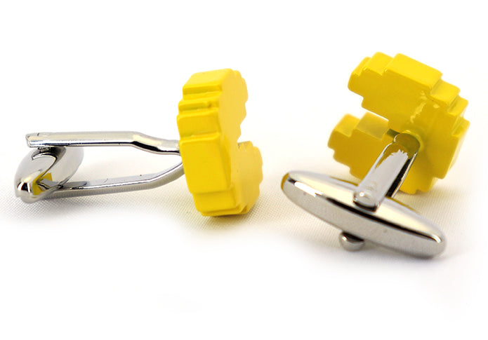 パクパク-カフリングス-色-黄-色-カフスボタン-おもしろ系-イエロー-営業マン-男女-カフリングス-おしゃれ-スーツ-プレゼント-大人気-かわいい-卒業式-成人式-結婚式-カフス専門店