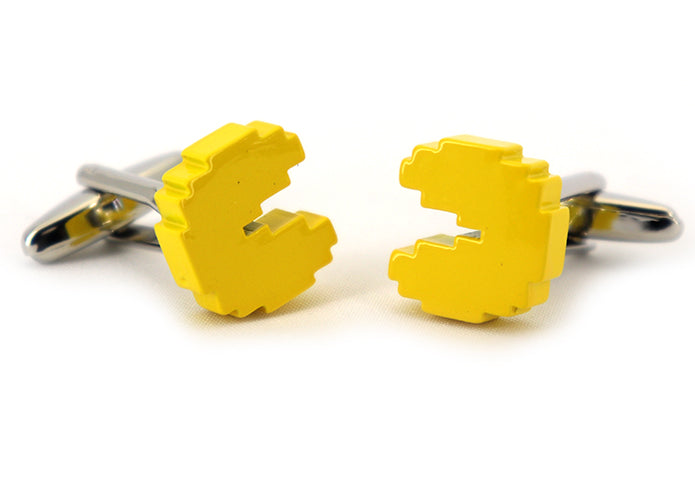 パクパク-カフリングス-色-黄-色-カフスボタン-おもしろ系-イエロー-営業マン-男女-カフリングス-おしゃれ-スーツ-プレゼント-大人気-かわいい-卒業式-成人式-結婚式-カフス専門店