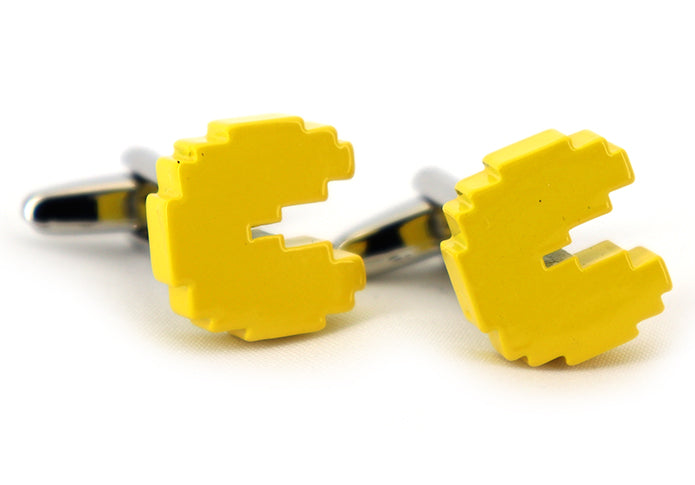 パクパク-カフリングス-色-黄-色-カフスボタン-おもしろ系-イエロー-営業マン-男女-カフリングス-おしゃれ-スーツ-プレゼント-大人気-かわいい-卒業式-成人式-結婚式-カフス専門店