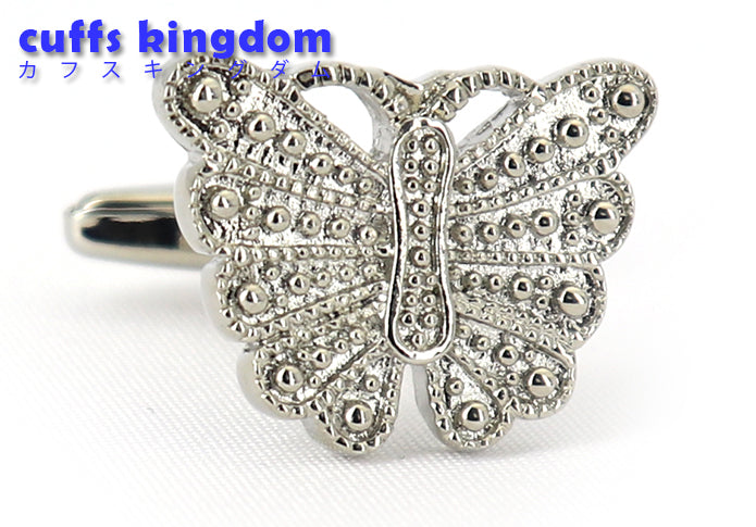 蝶-モチーフ-アート-デザイン-カフリングス-色-銀色-カフスボタン-シルバー-男女-営業マン-かわいい-おしゃれ-結婚式-スーツ-人気-カフリングス-プレゼント-ギフト-入園式-入学式-成人式