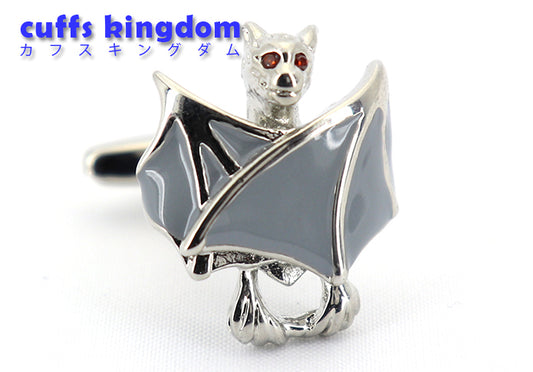 立体-悪魔-デーモン-カフリングス-色-銀灰色-カフスボタン-グレー-おもしろ系-男女-営業マン-結婚式-スーツ-人気-カフリングス-プレゼント-ギフト-入園式-入学式-成人式