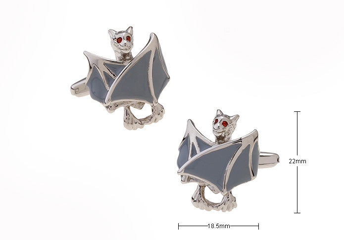 立体-悪魔-デーモン-カフリングス-色-銀灰色-カフスボタン-グレー-おもしろ系-男女-営業マン-結婚式-スーツ-人気-カフリングス-プレゼント-ギフト-入園式-入学式-成人式