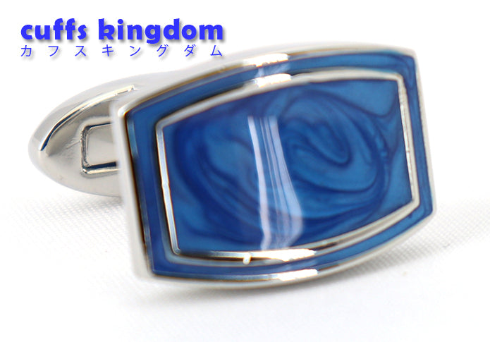 波紋の様-紋様-カフリングス-色-青色-カフスボタン-ブルー-クール-男女-おしゃれ-かわいい-結婚式-プレゼント-入園式-入学式-成人式-カフス専門店