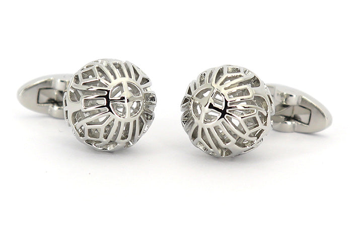 立体-球体-カフリングス-色-銀色-カフスボタン-シルバー-男女-丸い-おしゃれ-かわいい-結婚式-プレゼント-入園式-入学式-成人式-カフス専門店
