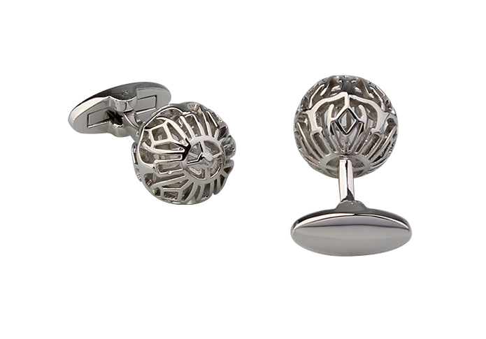 立体-球体-カフリングス-色-銀色-カフスボタン-シルバー-男女-丸い-おしゃれ-かわいい-結婚式-プレゼント-入園式-入学式-成人式-カフス専門店