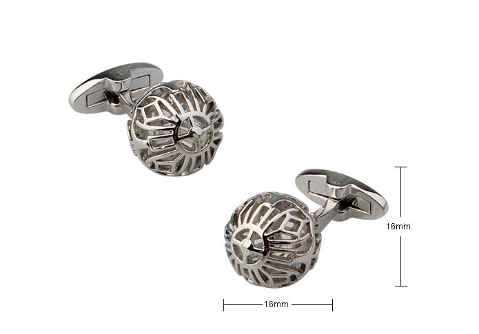 立体-球体-カフリングス-色-銀色-カフスボタン-シルバー-男女-丸い-おしゃれ-かわいい-結婚式-プレゼント-入園式-入学式-成人式-カフス専門店
