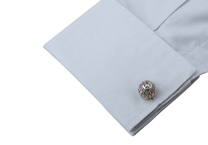 立体-球体-カフリングス-色-銀色-カフスボタン-シルバー-男女-丸い-おしゃれ-かわいい-結婚式-プレゼント-入園式-入学式-成人式-カフス専門店